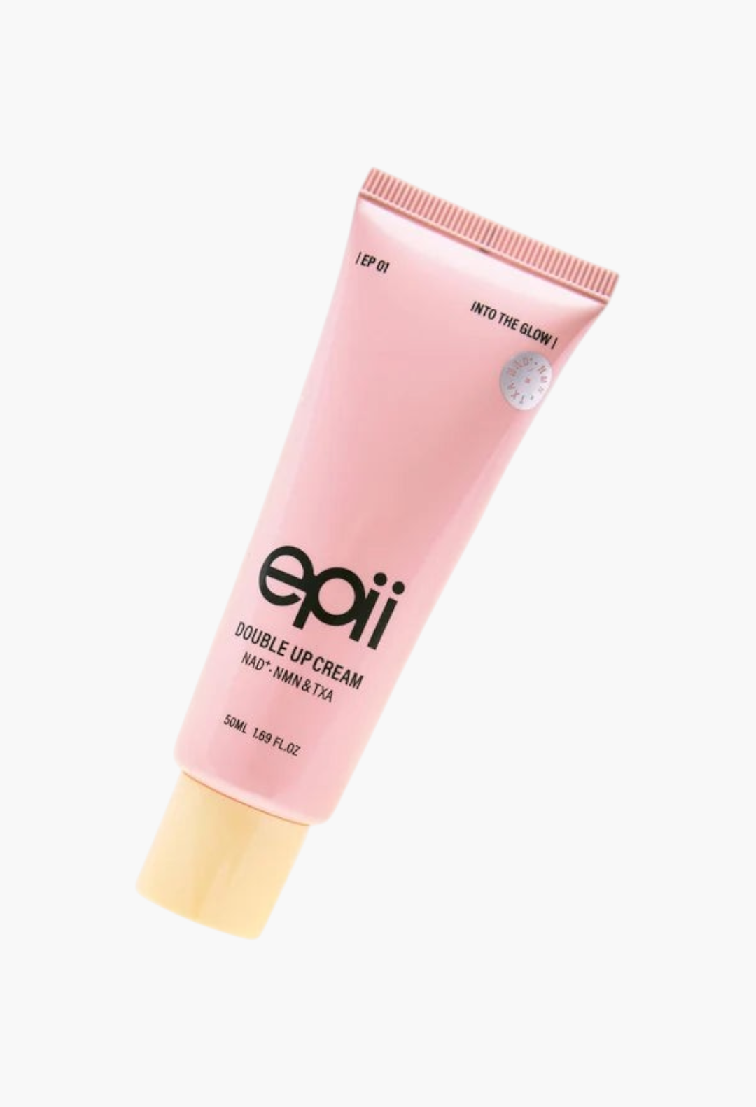 GLAM MODA Epii Double Up Cream in a light pink 50ml squeeze tube for brightening, firming, and deep hydration.