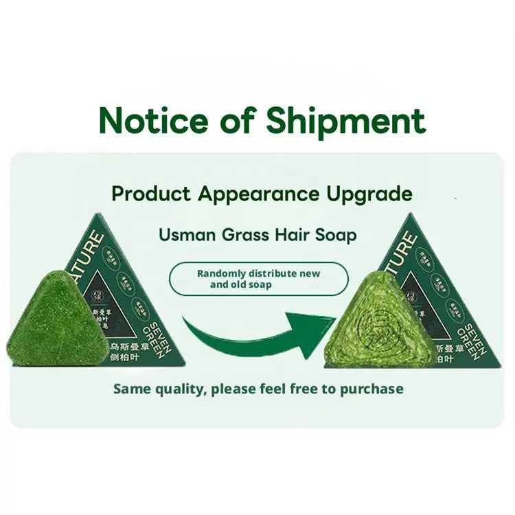 Nature Seven Green Triangle Solid Shampoo Bar - GLAM MODA
