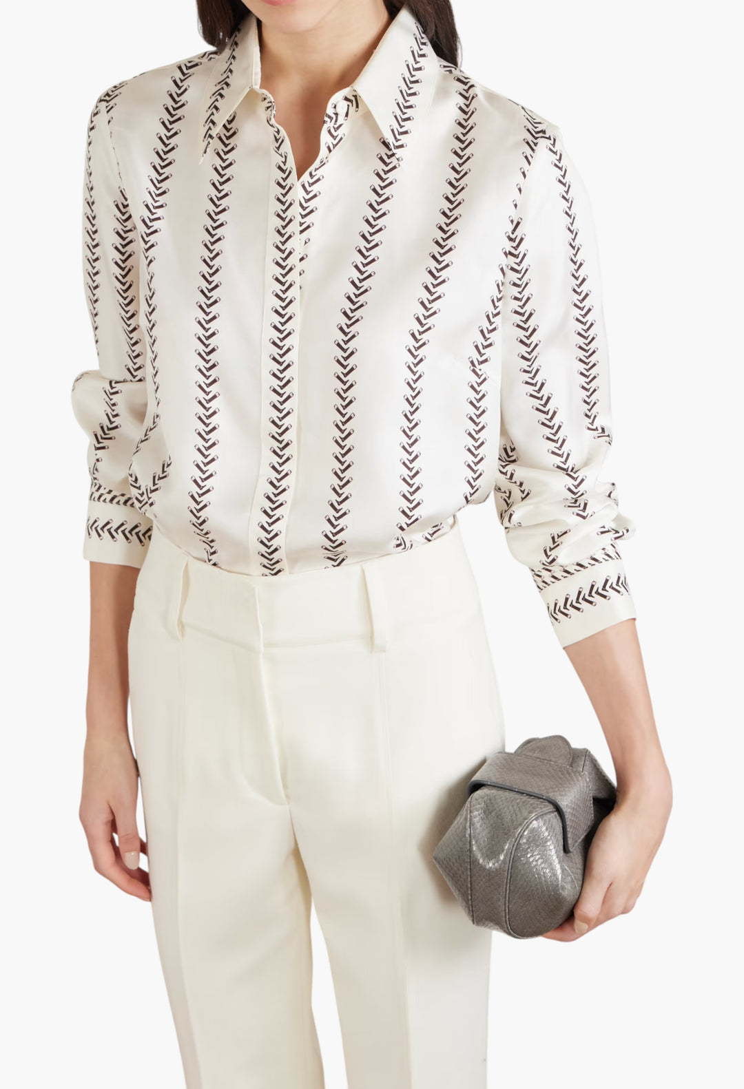 Soft Demi Snake-Effect Leather Clutch - GLAM MODA