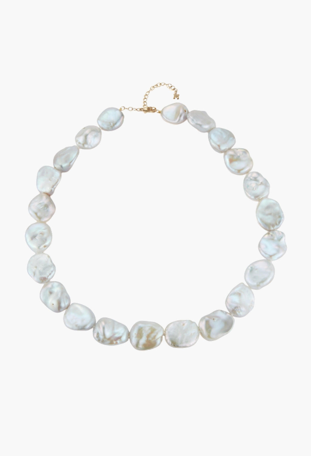 14kt Gold Baroque Pearl Strand Necklace
