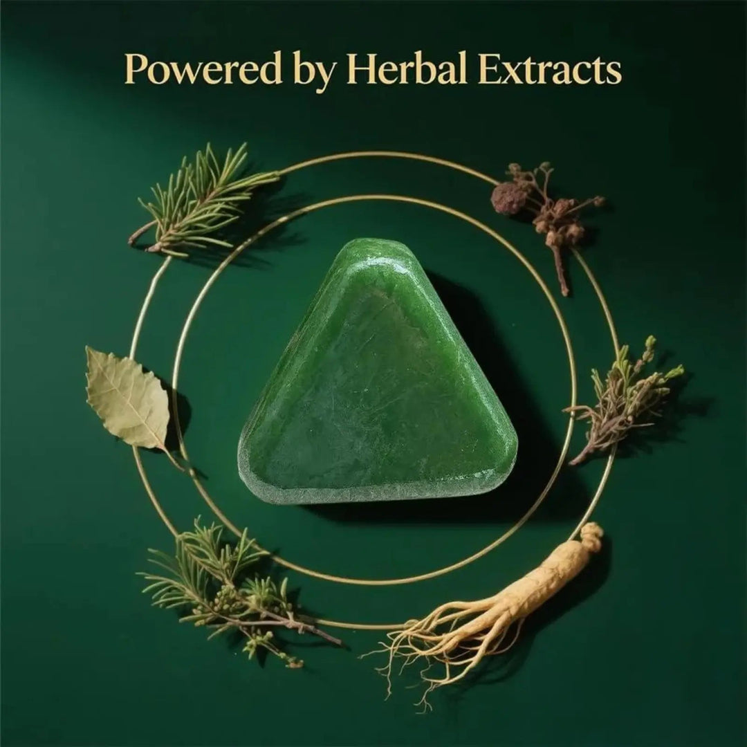Nature Seven Green Triangle Solid Shampoo Bar - GLAM MODA