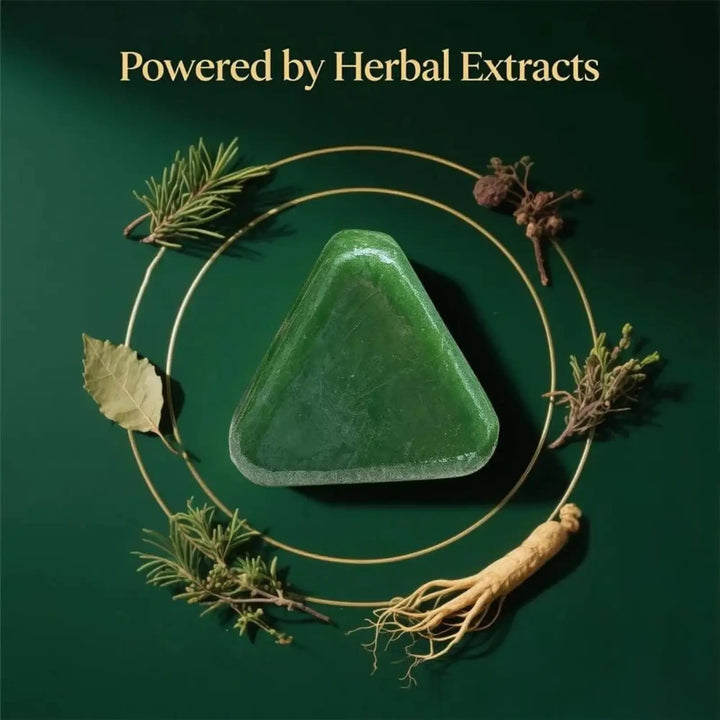 Nature Seven Green Triangle Solid Shampoo Bar - GLAM MODA