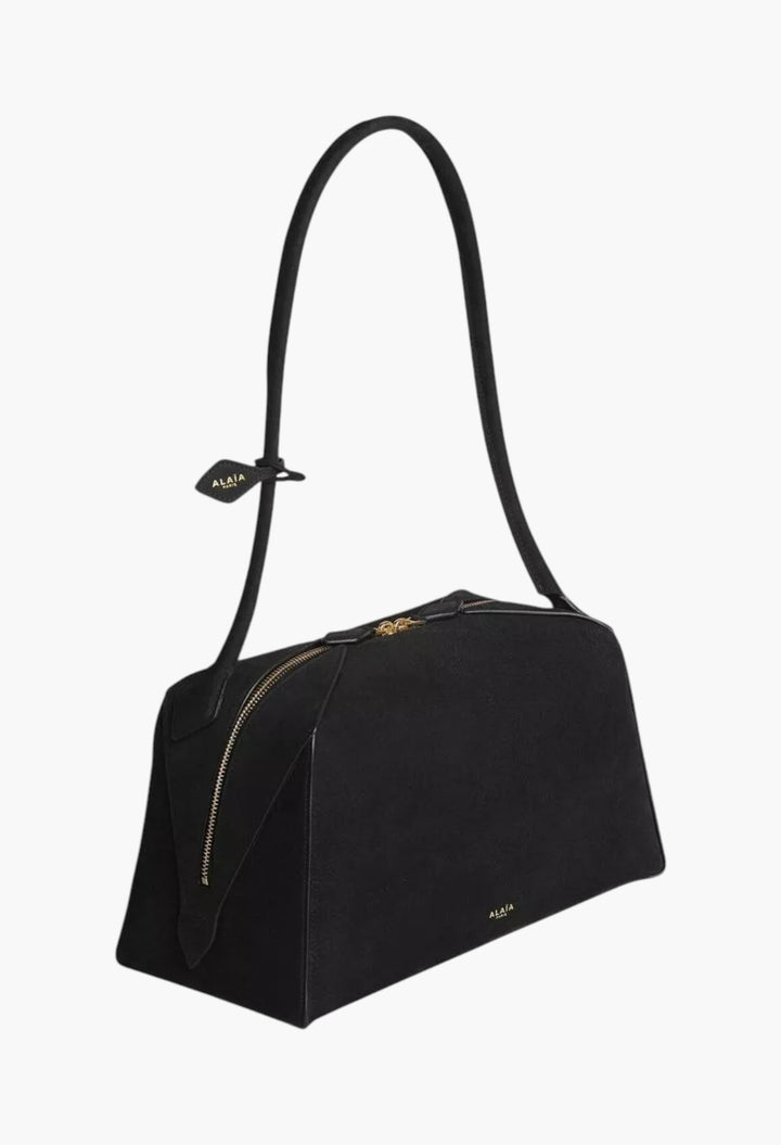 Le Bouledogue Nabuk Leather Shoulder Bag - GLAM MODA