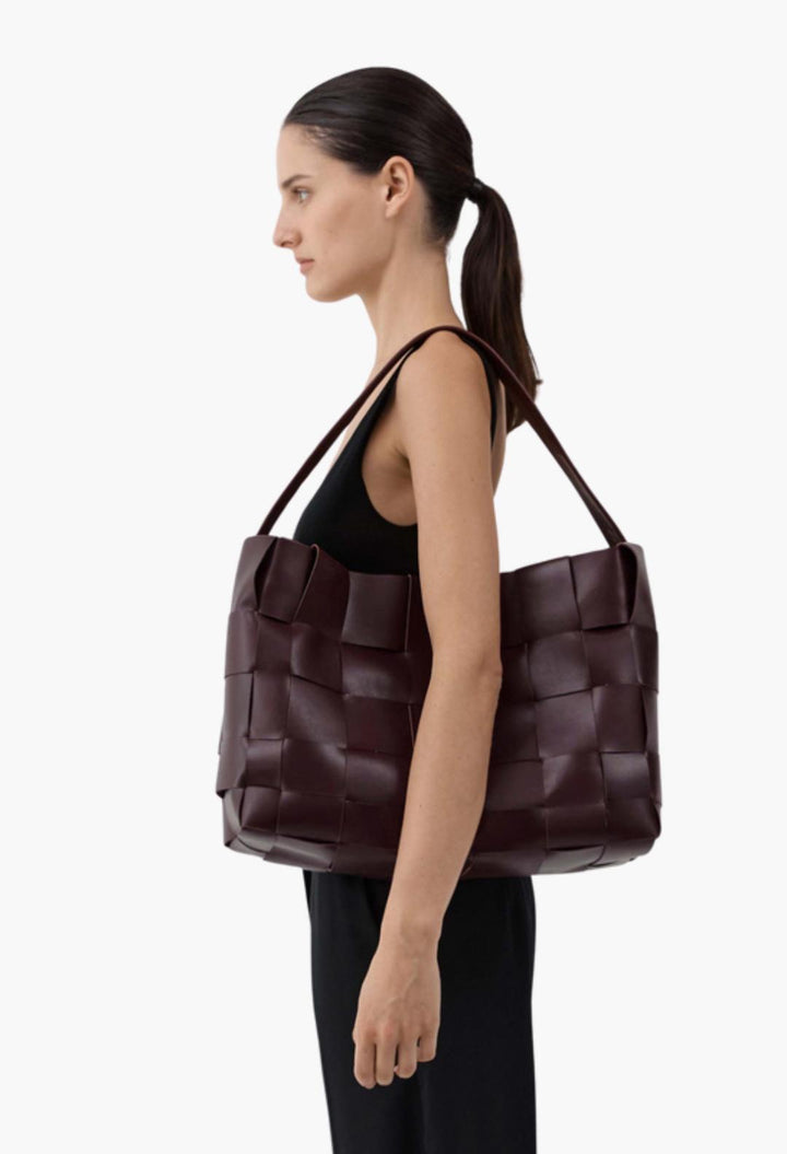 Woven Large Tote - Black