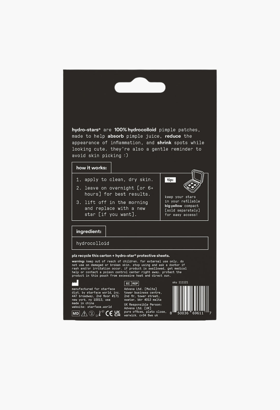 Hydro-Star Black Pimple Patches