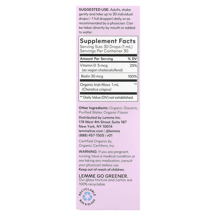 Lemme, Organic Sea Moss Liquid Drops - GLAM MODA