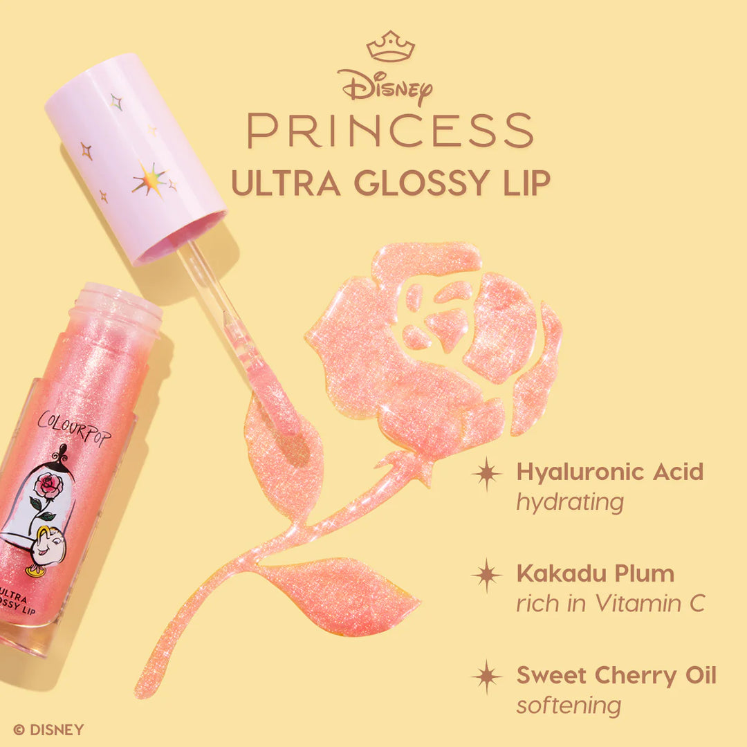 Disney Princess Ultra Glossy Lip - Hydrating Lip Gloss - GLAM MODA