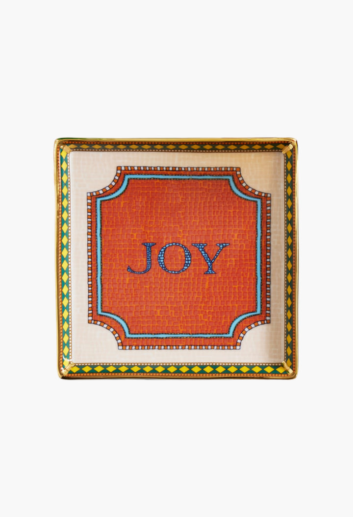 Mini Gold-Plated Porcelain Tray - GLAM MODA