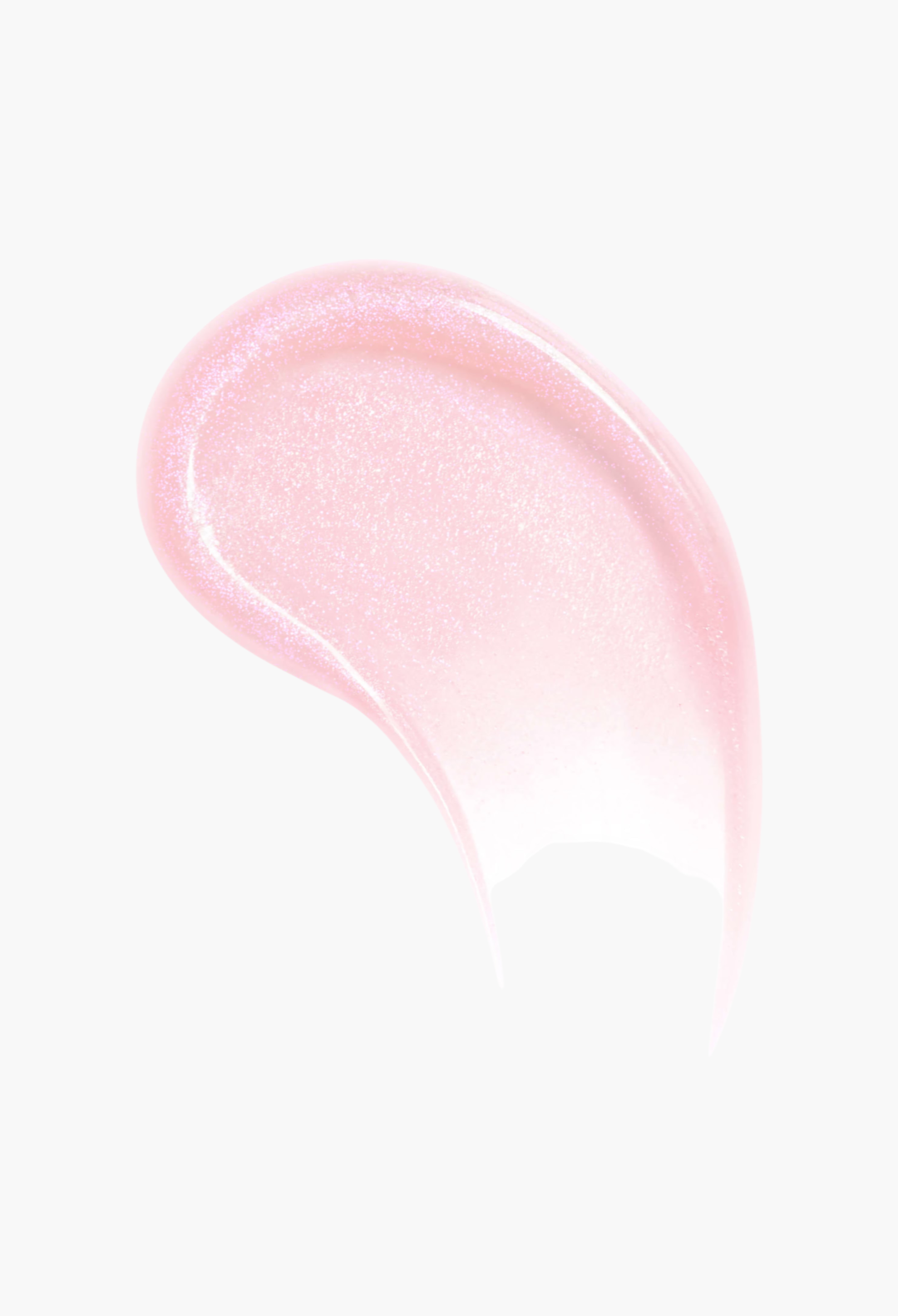 GLAM MODA Lip Injection Power Plumping Lip Gloss swatch in Pretty Pony, a cool sparkly pink with high-shine finish.