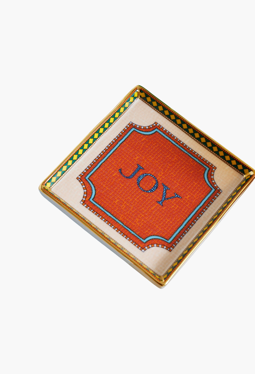 Mini Gold-Plated Porcelain Tray - GLAM MODA