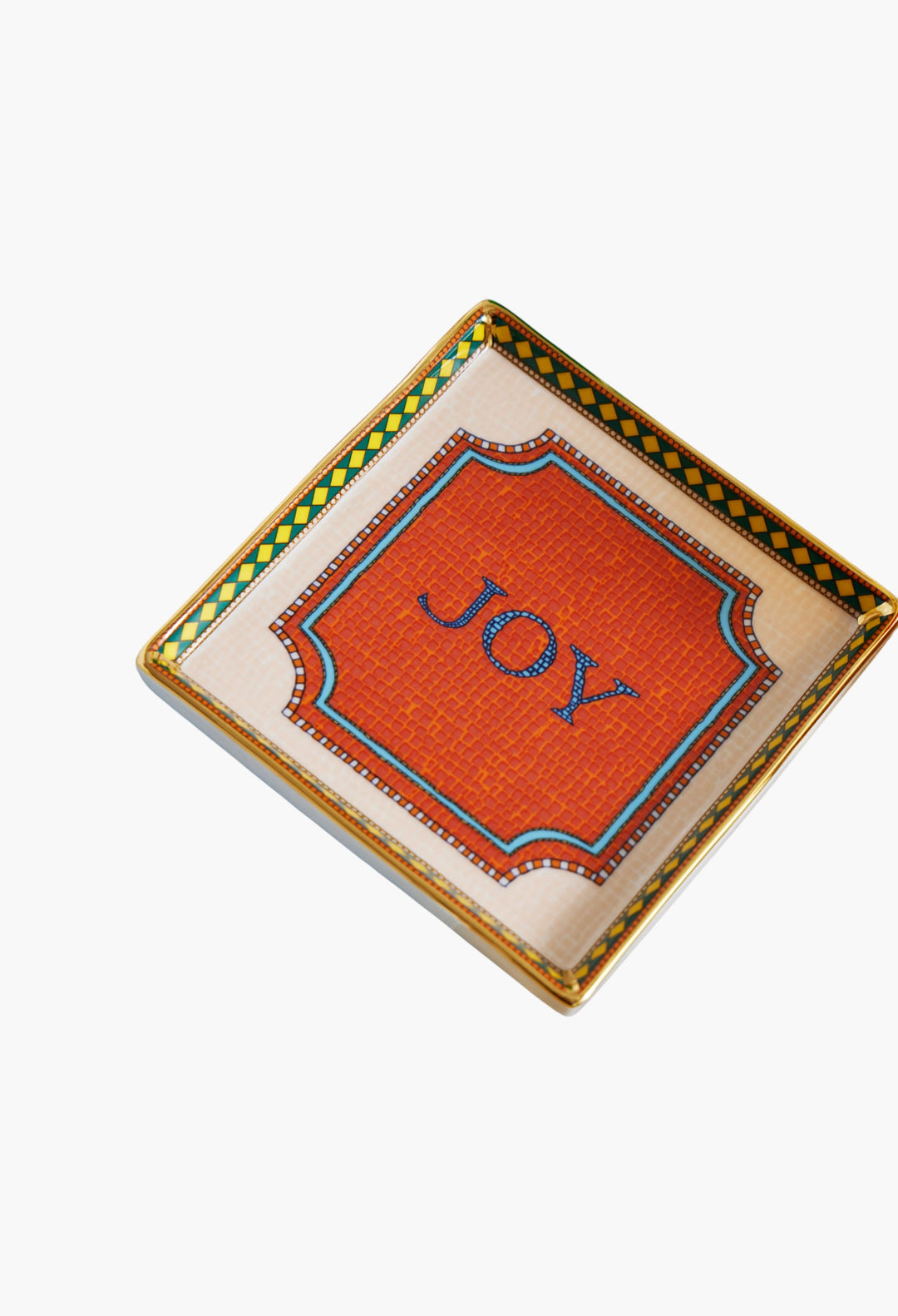 Mini Gold-Plated Porcelain Tray - GLAM MODA