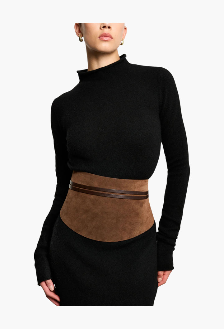 Undone Corset Suede - GLAM MODA