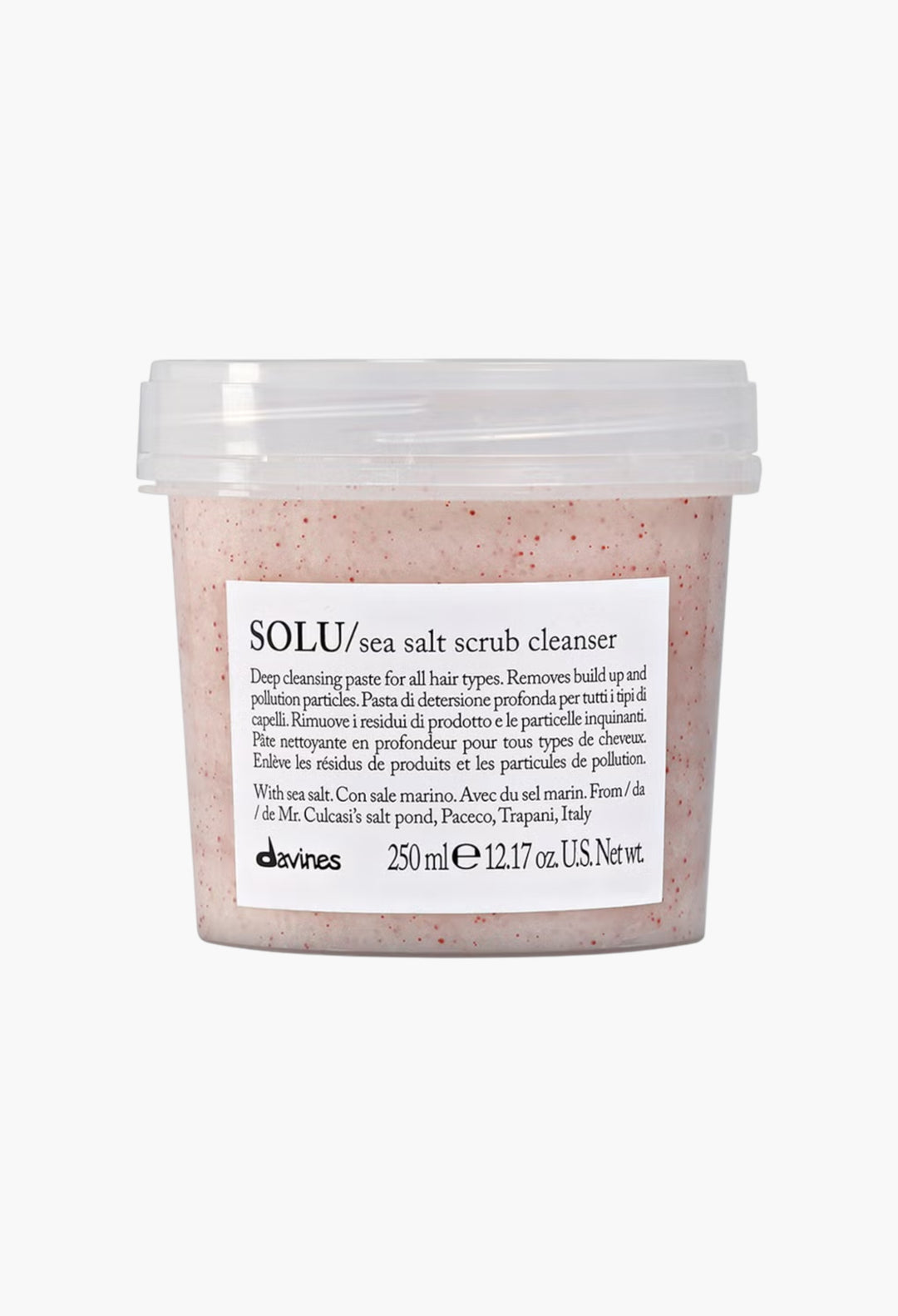 Davines SOLU Sea Salt Scrub Cleanser - GLAM MODA
