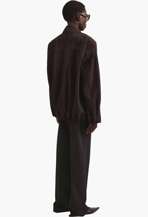 Hester Faux Suede Jacket - Brown