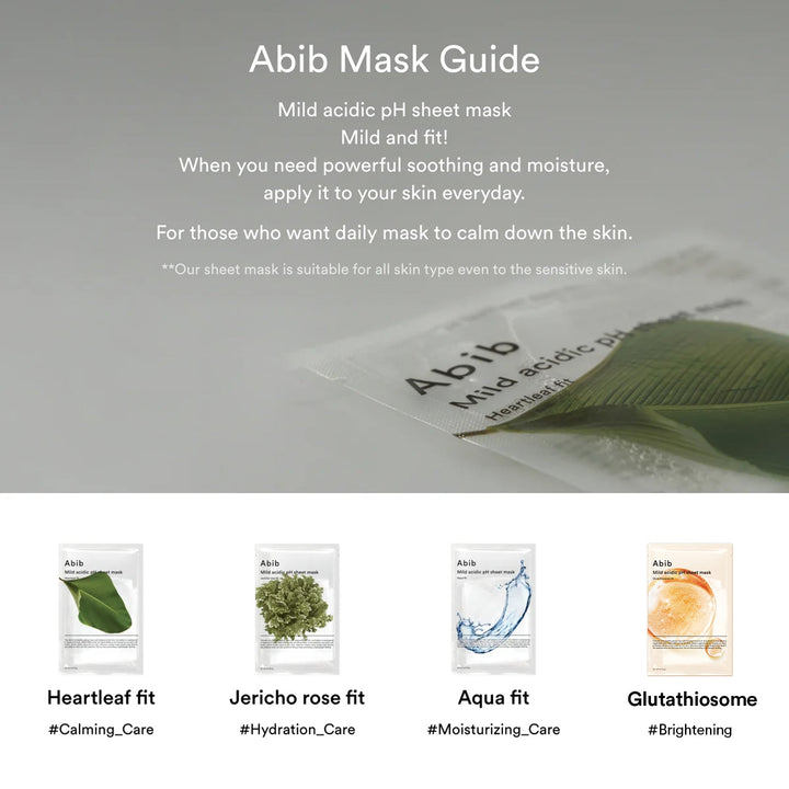 Mild Acidic Ph Sheet Mask Jericho Rose Fit(10 Sheets)
