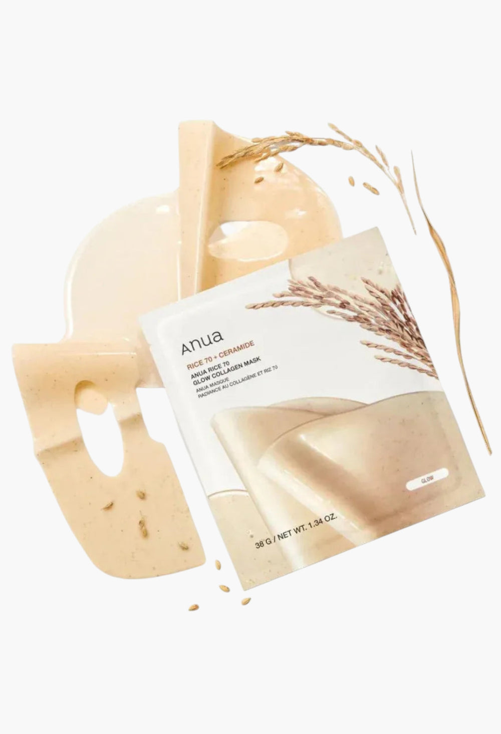 Anua Rice 70 Glow Collagen Mask - GLAM MODA