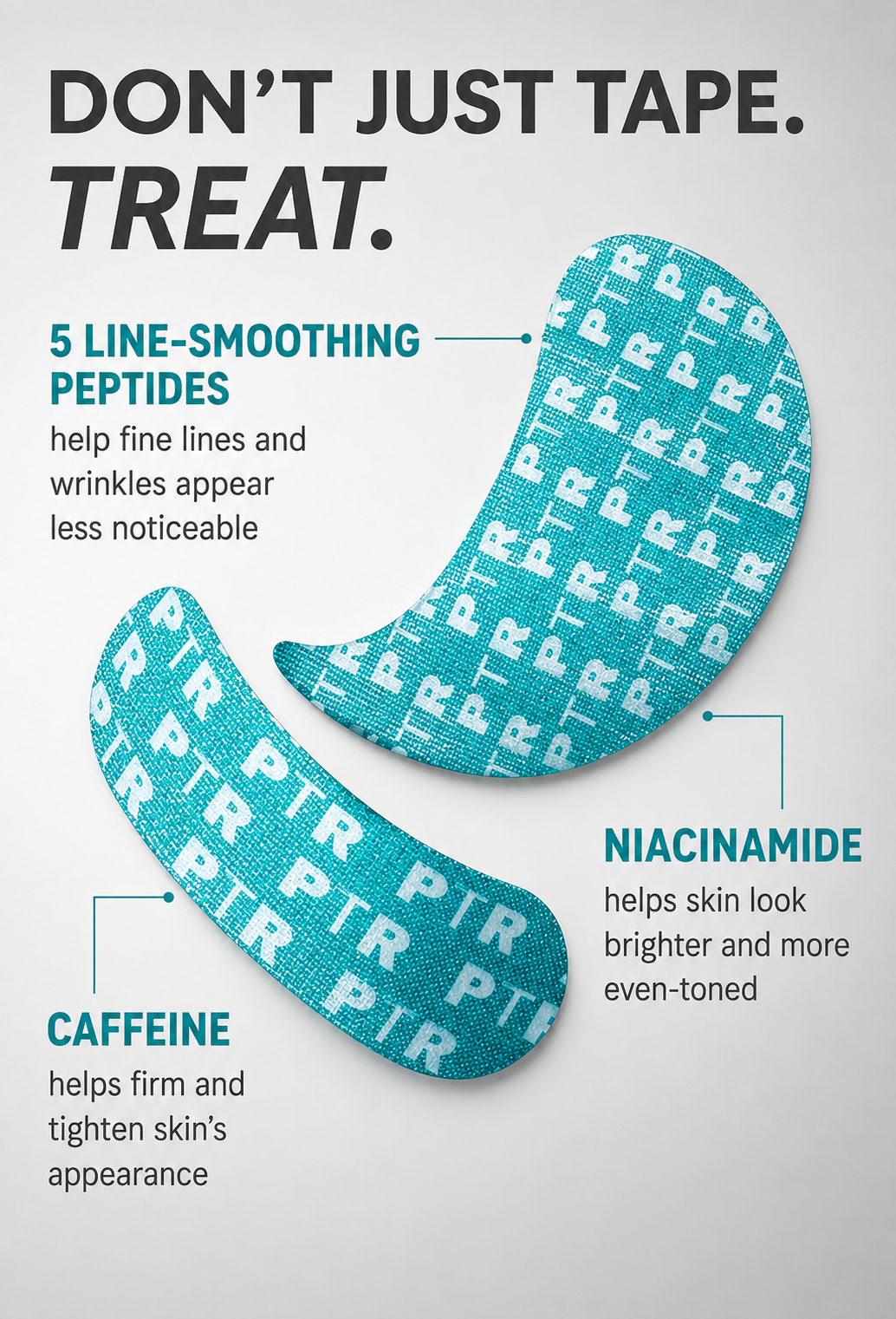 Peptide-Infused Face & Eye Tape for Wrinkles and Aging Skin