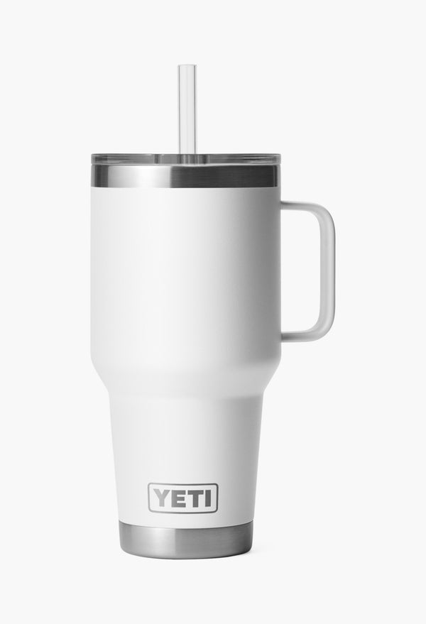 White - Straw Mug With Straw Lid