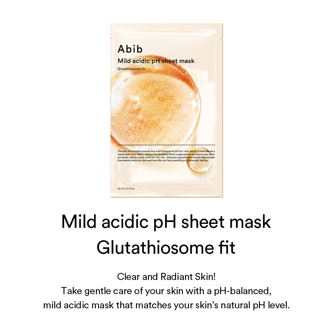Mild Acidic Ph Sheet Mask Glutathiosome Fit (10 Sheets)