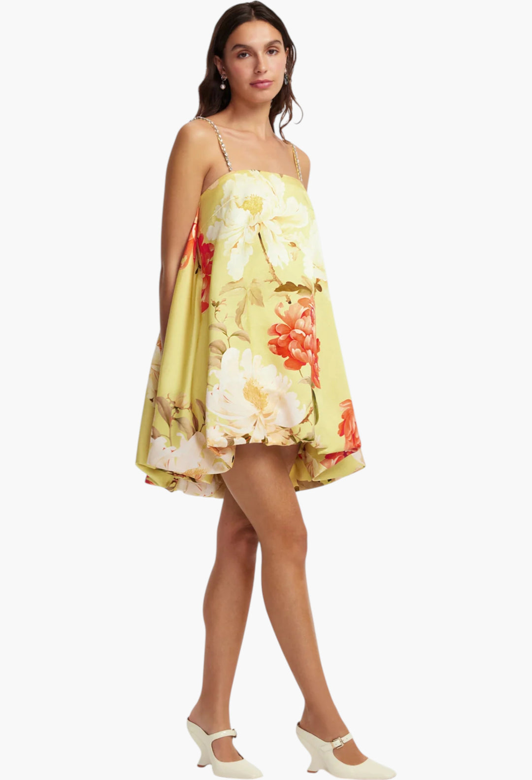 Embellished Puff Mini Dress - GLAM MODA