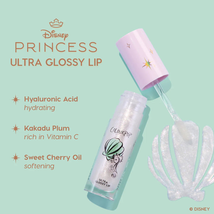 Disney Princess Ultra Glossy Lip - Hydrating Lip Gloss - GLAM MODA