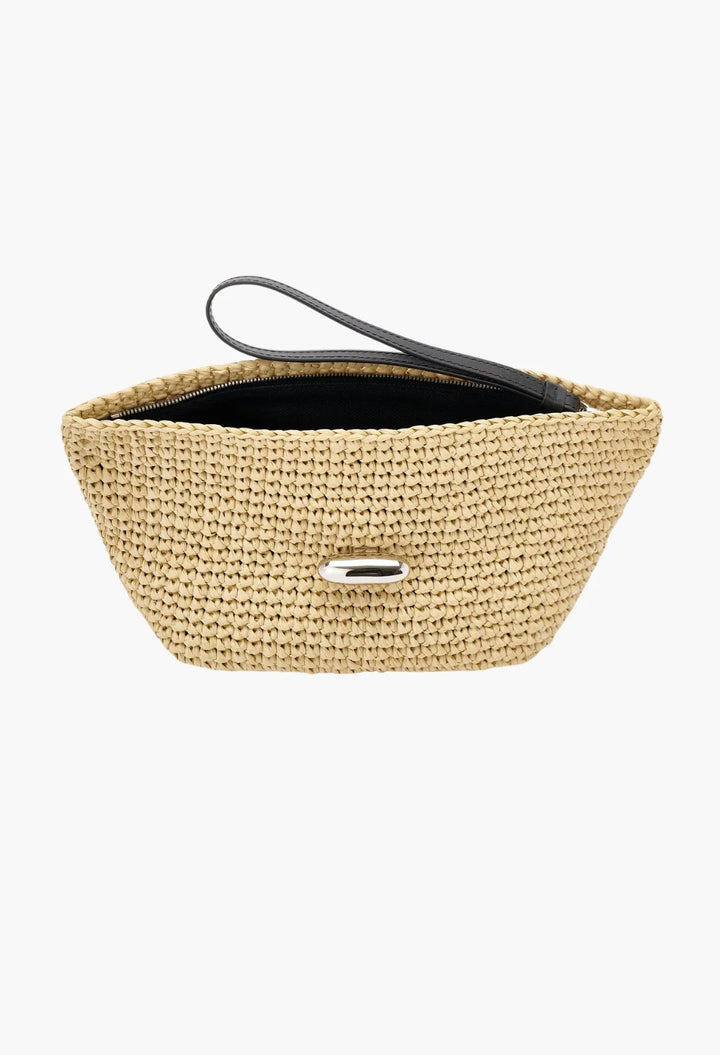 Anello Pouch in Raffia
