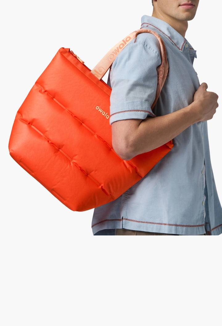 Inflatable insulation. Packs flat