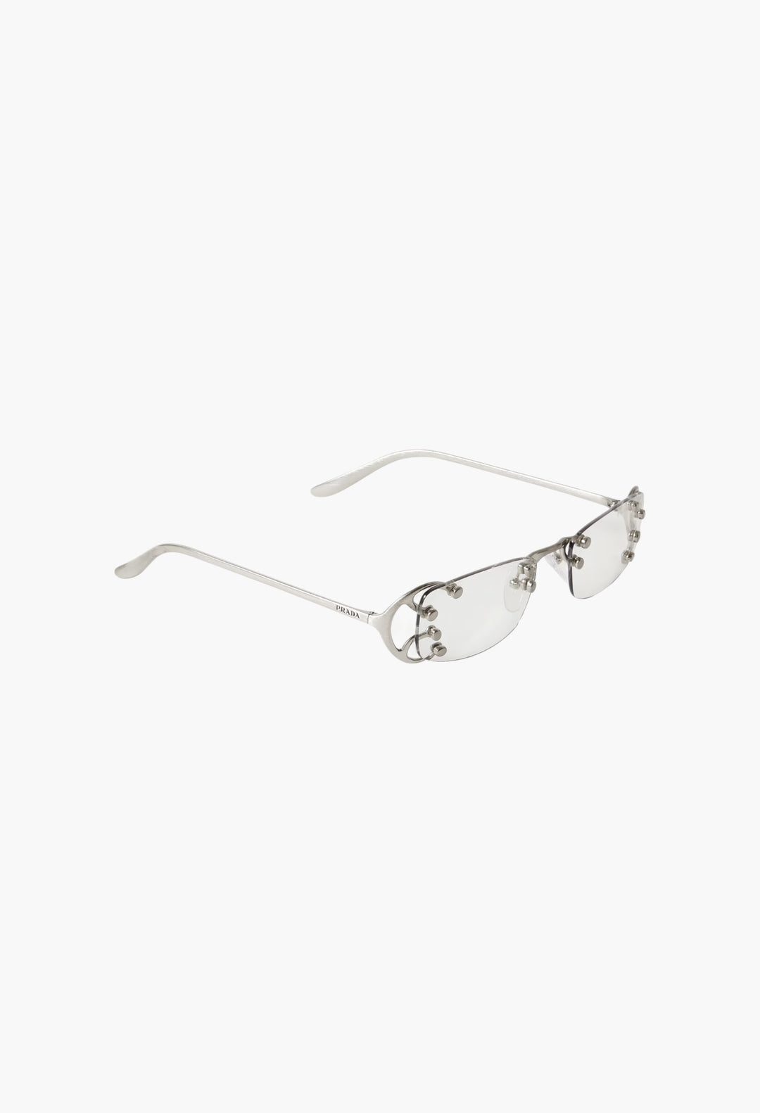 Square-Frame Silver-Tone Optical Glasses - GLAM MODA
