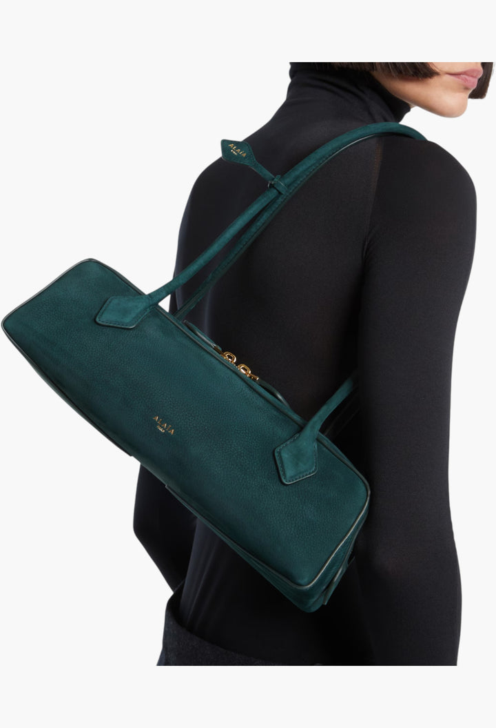 Le Teckel Medium Suede Shoulder Bag - GLAM MODA