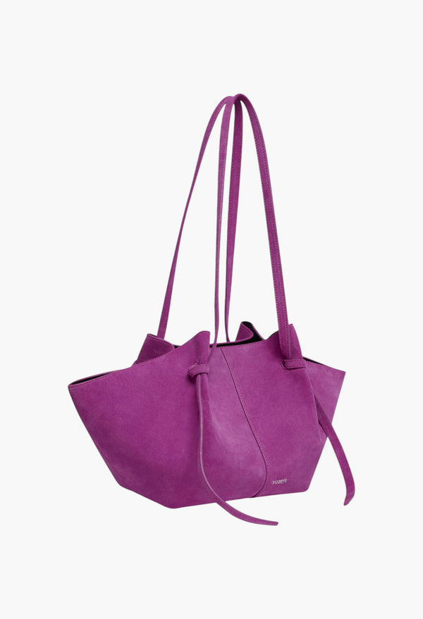 Mochi Tote Bag - Crafted From Magenta Suede