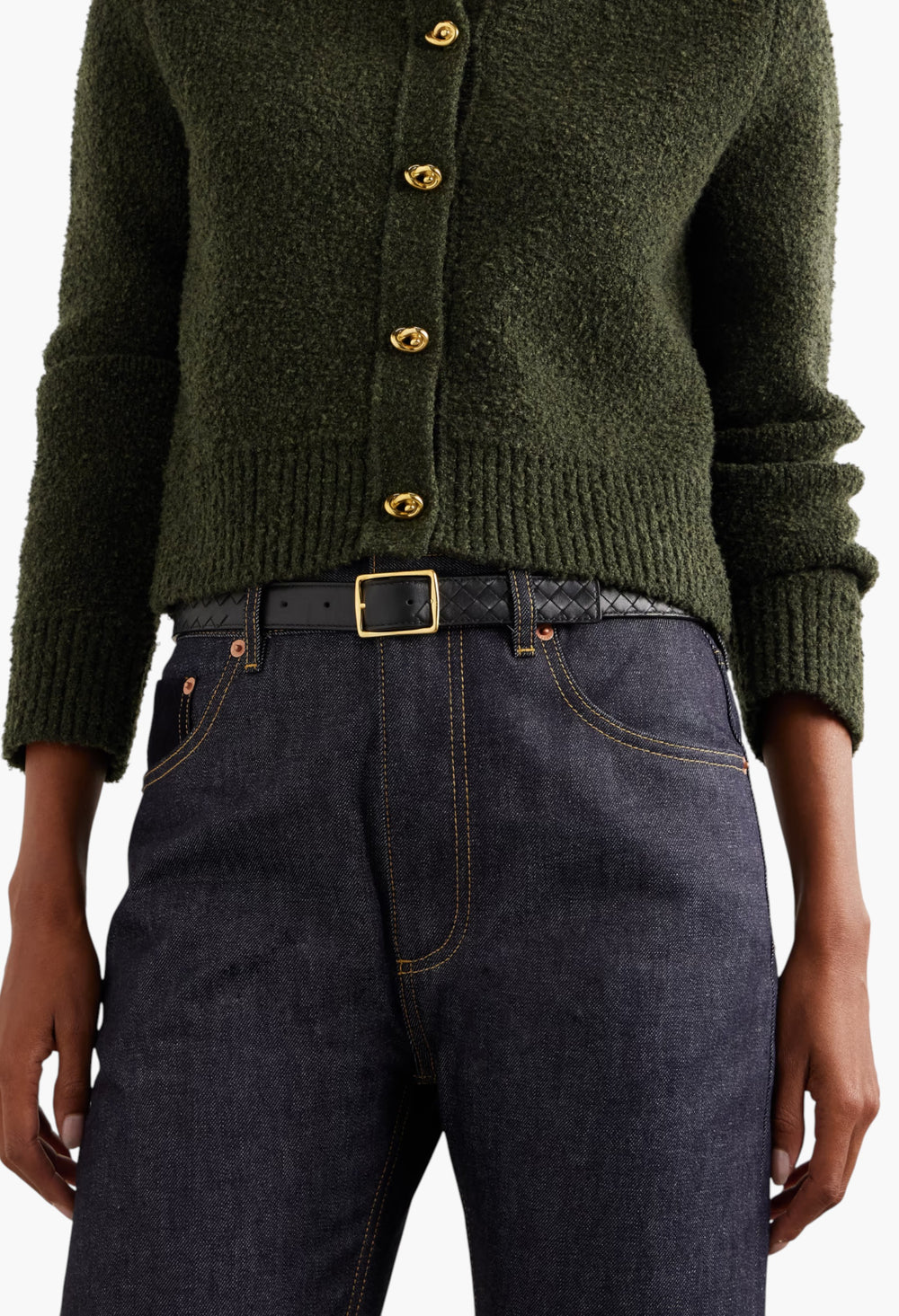 Intrecciato Leather Belt - GLAM MODA