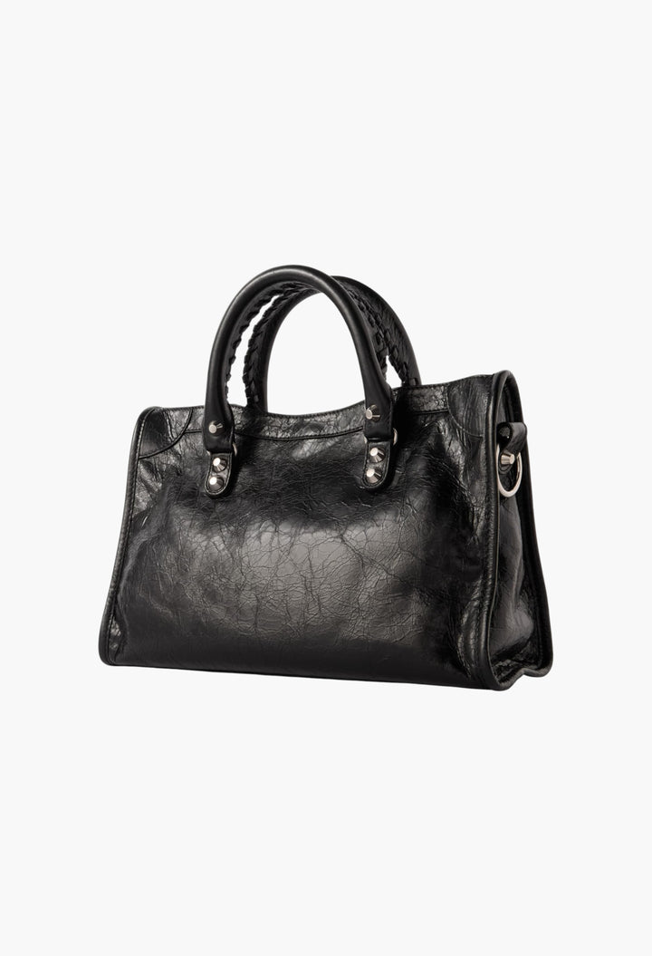 Le City Small Embellished Textured-Leather Tote - GLAM MODA