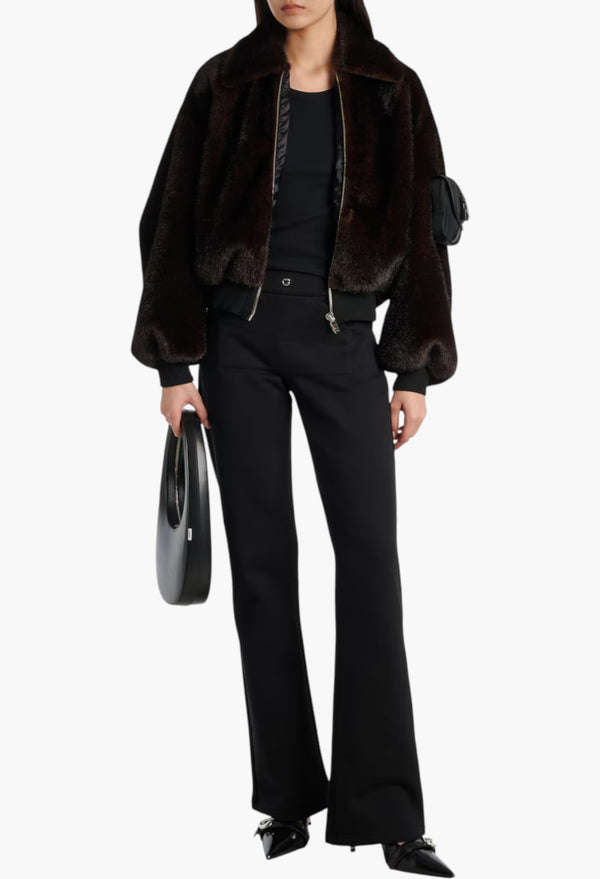 Cropped Bomber Jacket