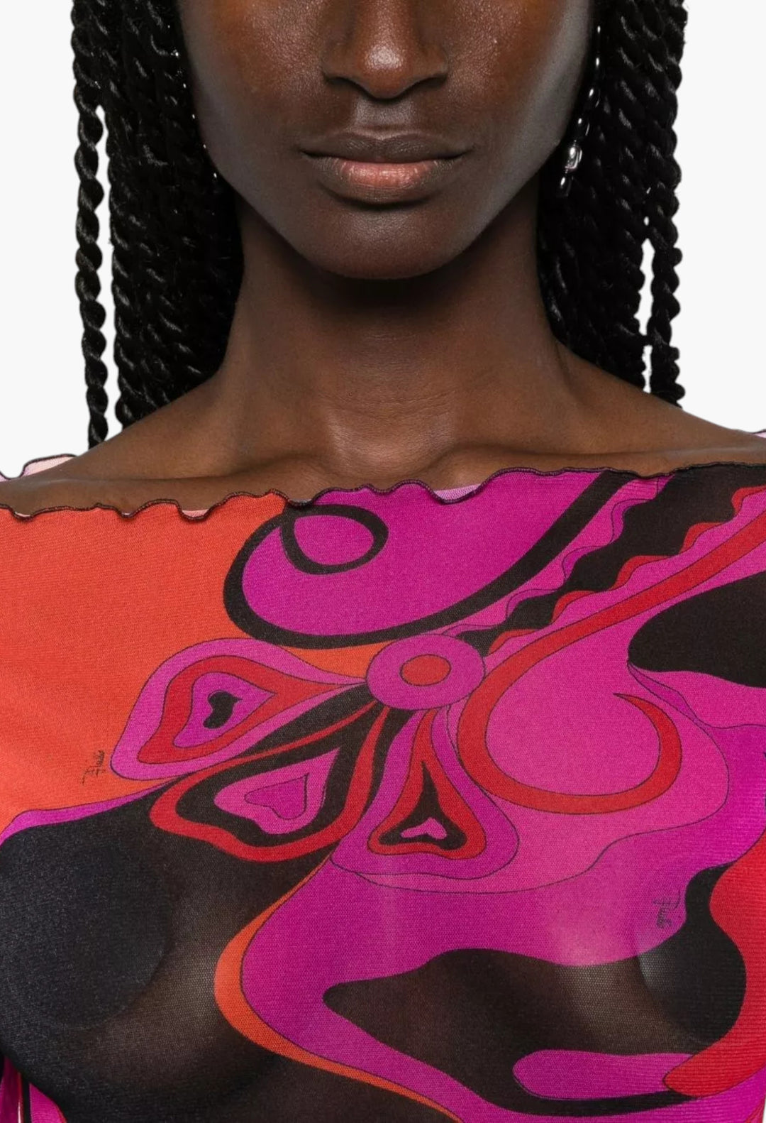 Printed Long Dress - GLAM MODA