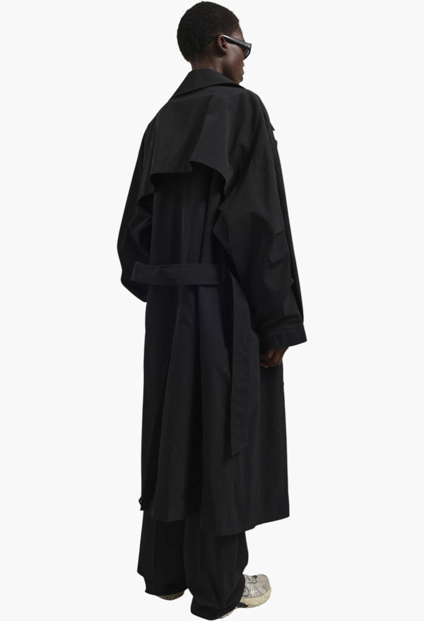 Mavis Oversized Trench - Black