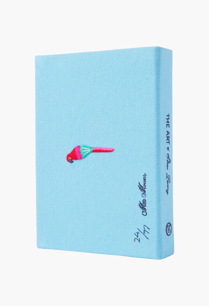 + Mlle Mouns The Art Of Slow Living Embroidered Appliquéd Canvas Clutch - GLAM MODA