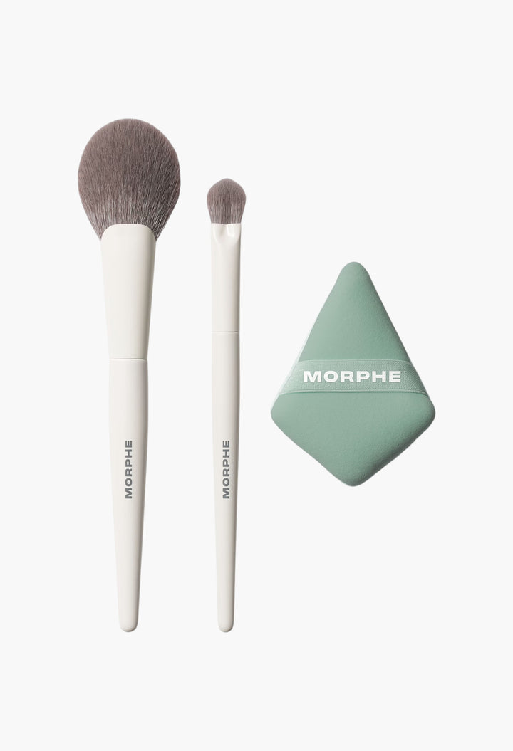 Morphe Conceal & Set Tool Trio - Concealer Brushes-GLAM MODA