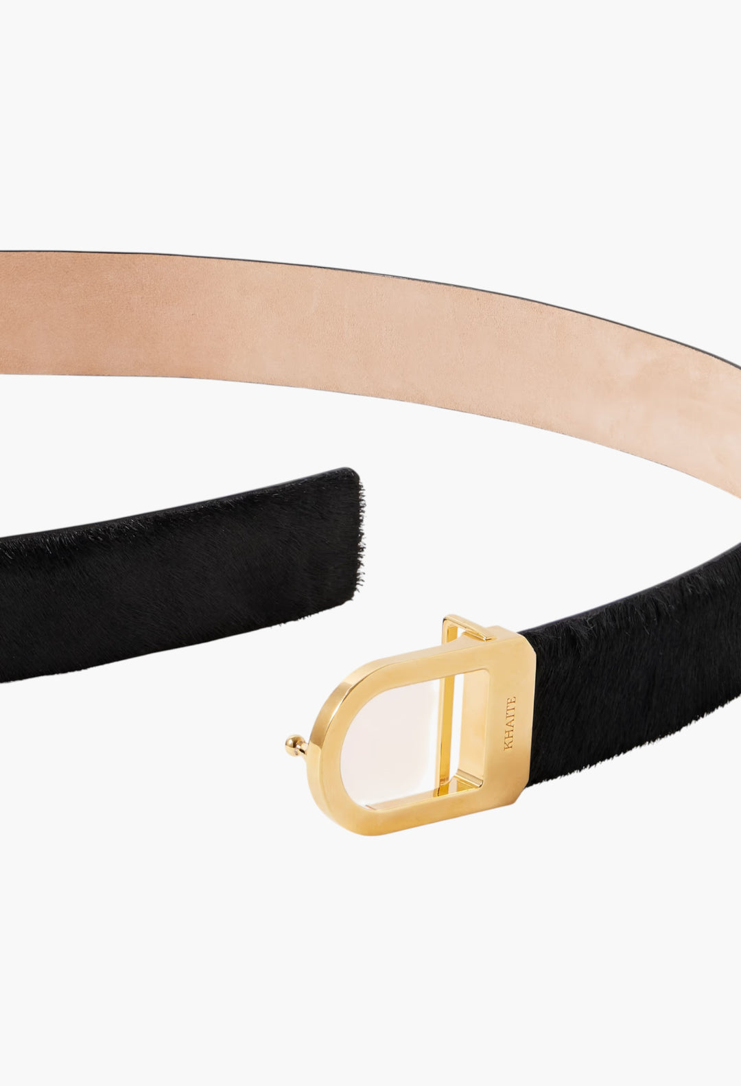 Saddle Calf Hair Belt - GLAM MODA