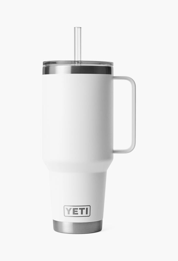 White - Straw Mug With Straw Lid