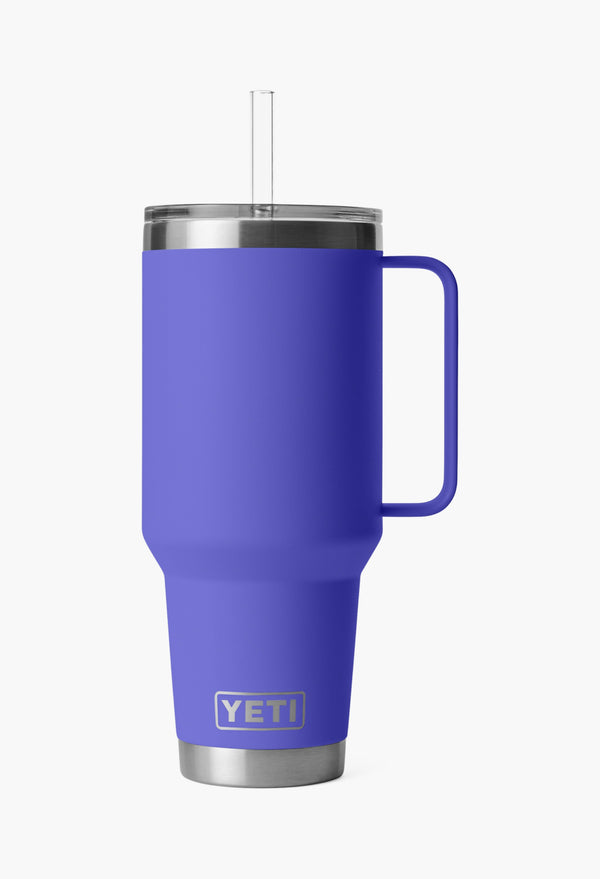 Ultramarine Violet - Straw Mug With Straw Lid