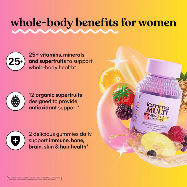 Lemme Multi Women's Daily Gummies - GLAM MODA