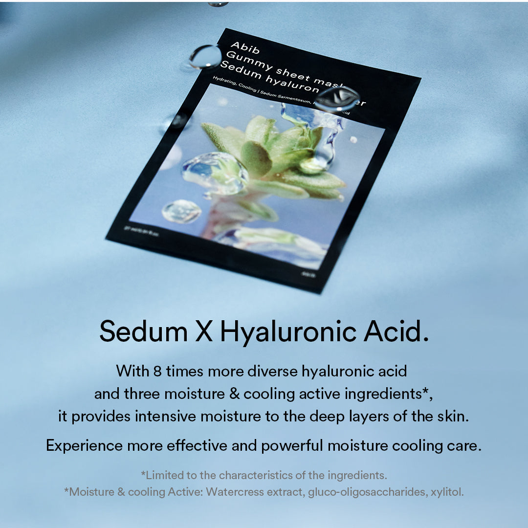Gummy Sheet Mask Sedum Hyaluron Sticker(10 Sheets)