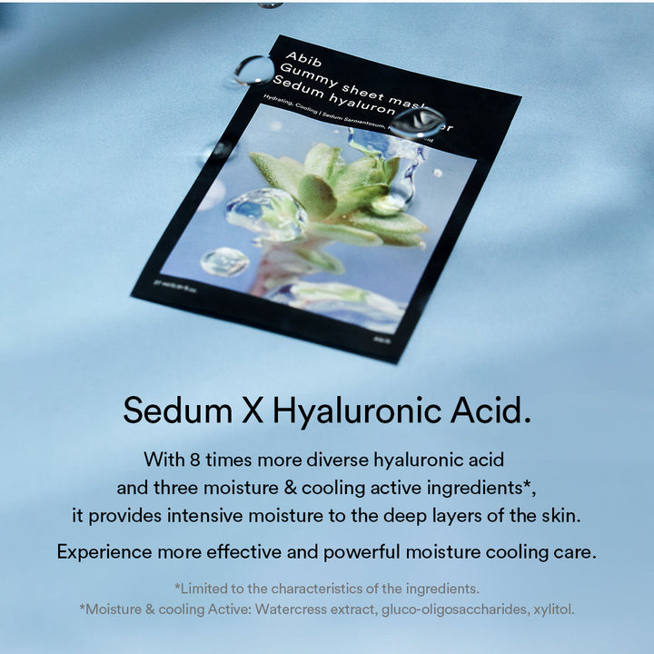 Gummy Sheet Mask Sedum Hyaluron Sticker(10 Sheets)