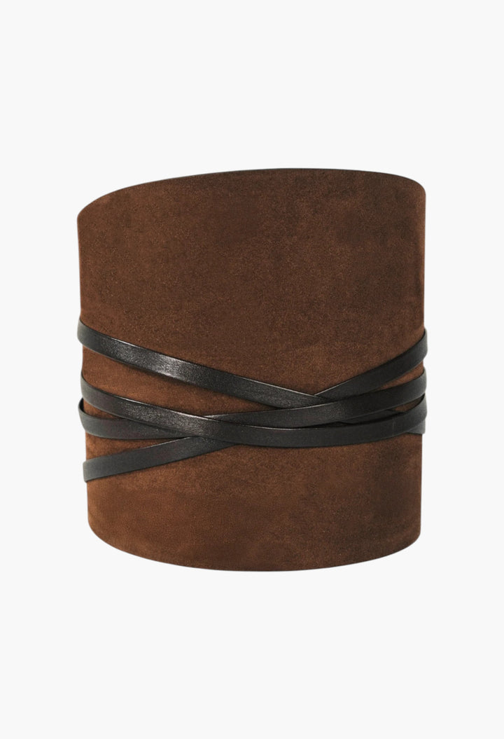 Undone Corset Suede - GLAM MODA