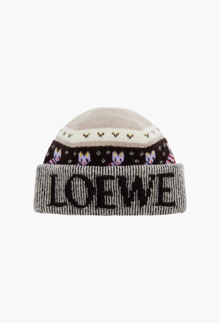 Logo Wool-Blend Beanie - GLAM MODA