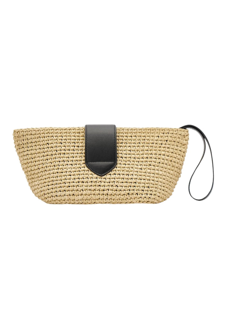 Anello Pouch in Raffia