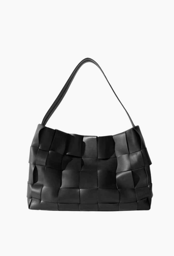 Woven Large Tote - Black
