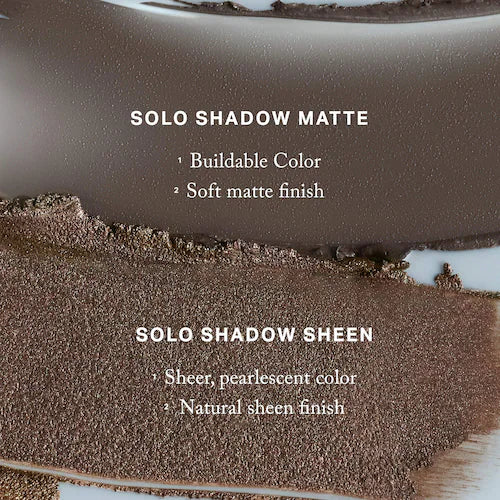 Solo Shadow Cream Eyeshadow - Matte finish + Shimmer finish - GLAM MODA