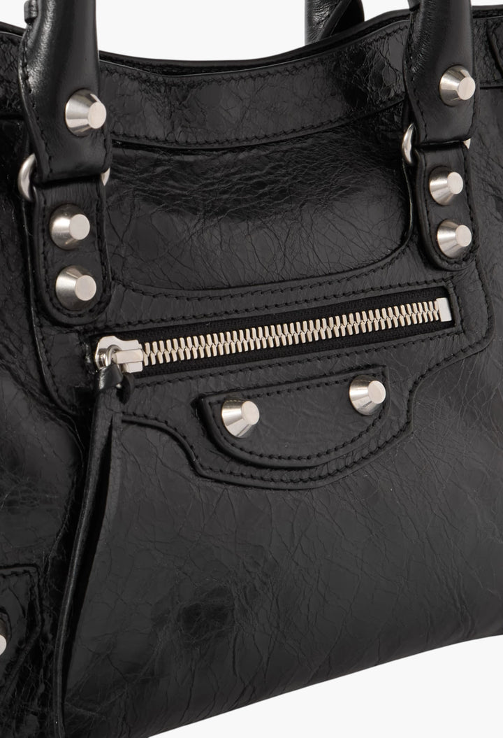 Le City Small Embellished Textured-Leather Tote - GLAM MODA