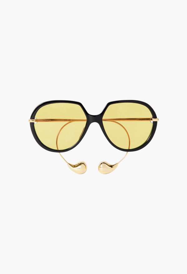 Drop Round-Frame Acetate And Gold-Tone Sunglasses